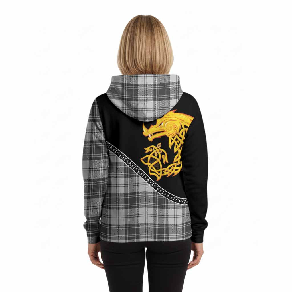 Glen Tartan Crest Hoodie Legendary Dragon Knot Half Style