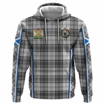 Glen Tartan Crest Hoodie Scotland Coat of Arm Flag Style