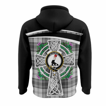 Glen Tartan Crest Hoodie Scottish Thistle Celtic Cross Alba Gu Brath