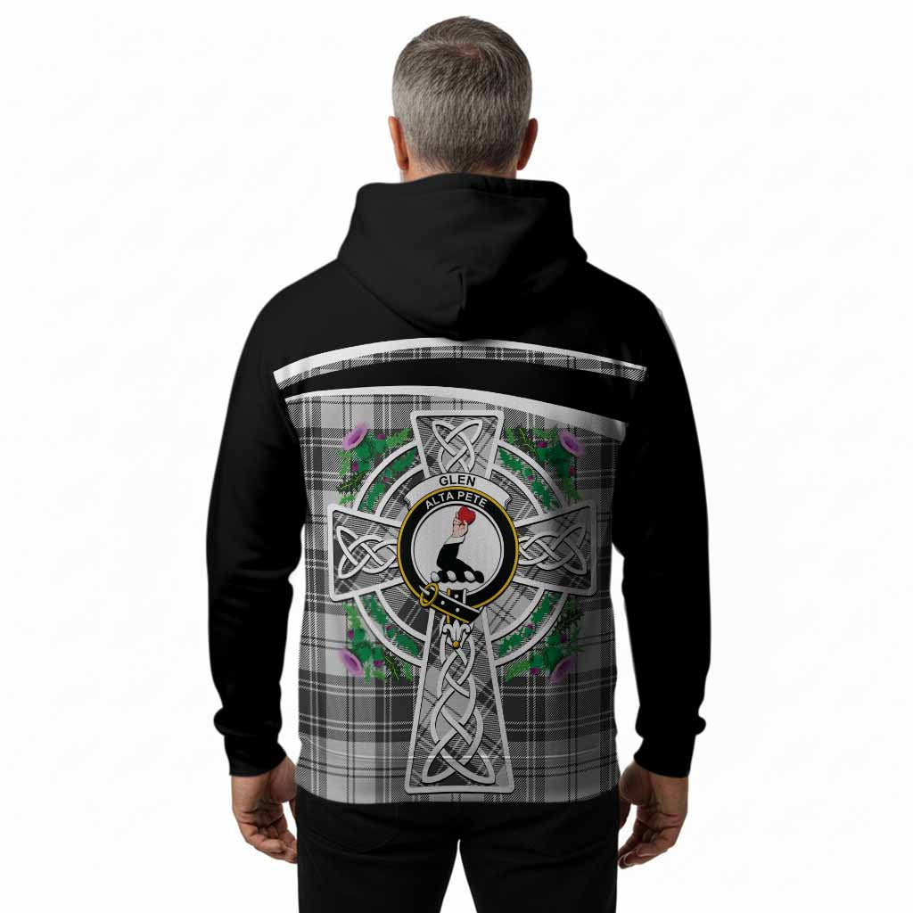 Glen Tartan Crest Hoodie Scottish Thistle Celtic Cross Alba Gu Brath