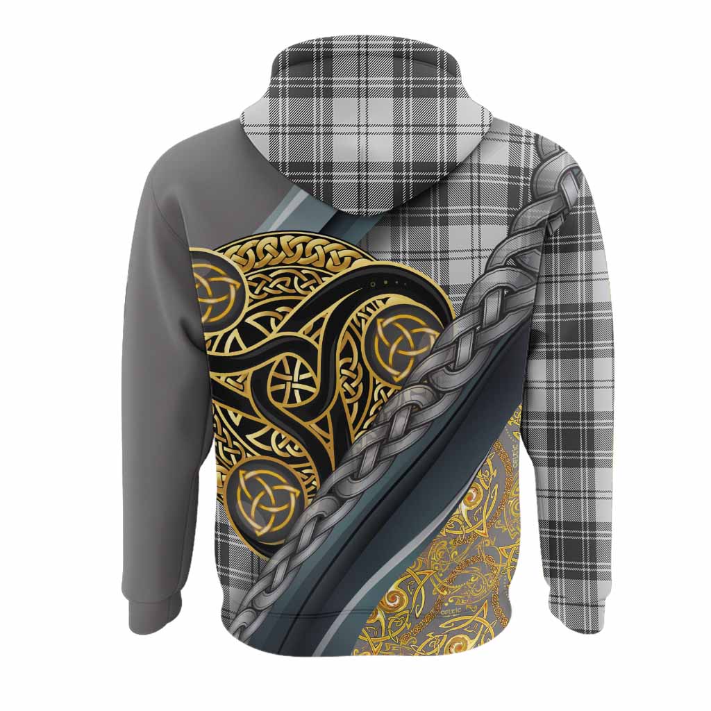 Glen Tartan Crest Hoodie Scottish Triskele Celtic