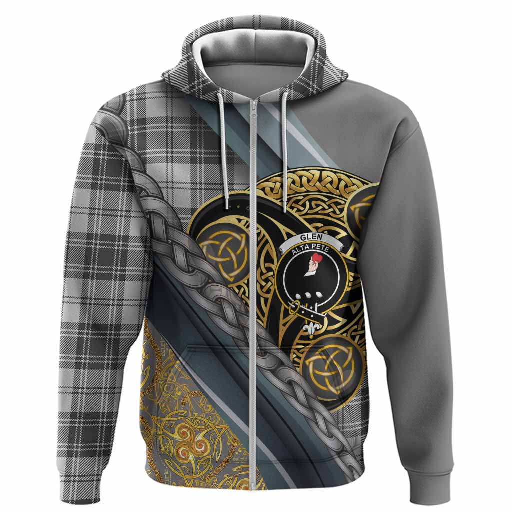 Glen Tartan Crest Hoodie Scottish Triskele Celtic