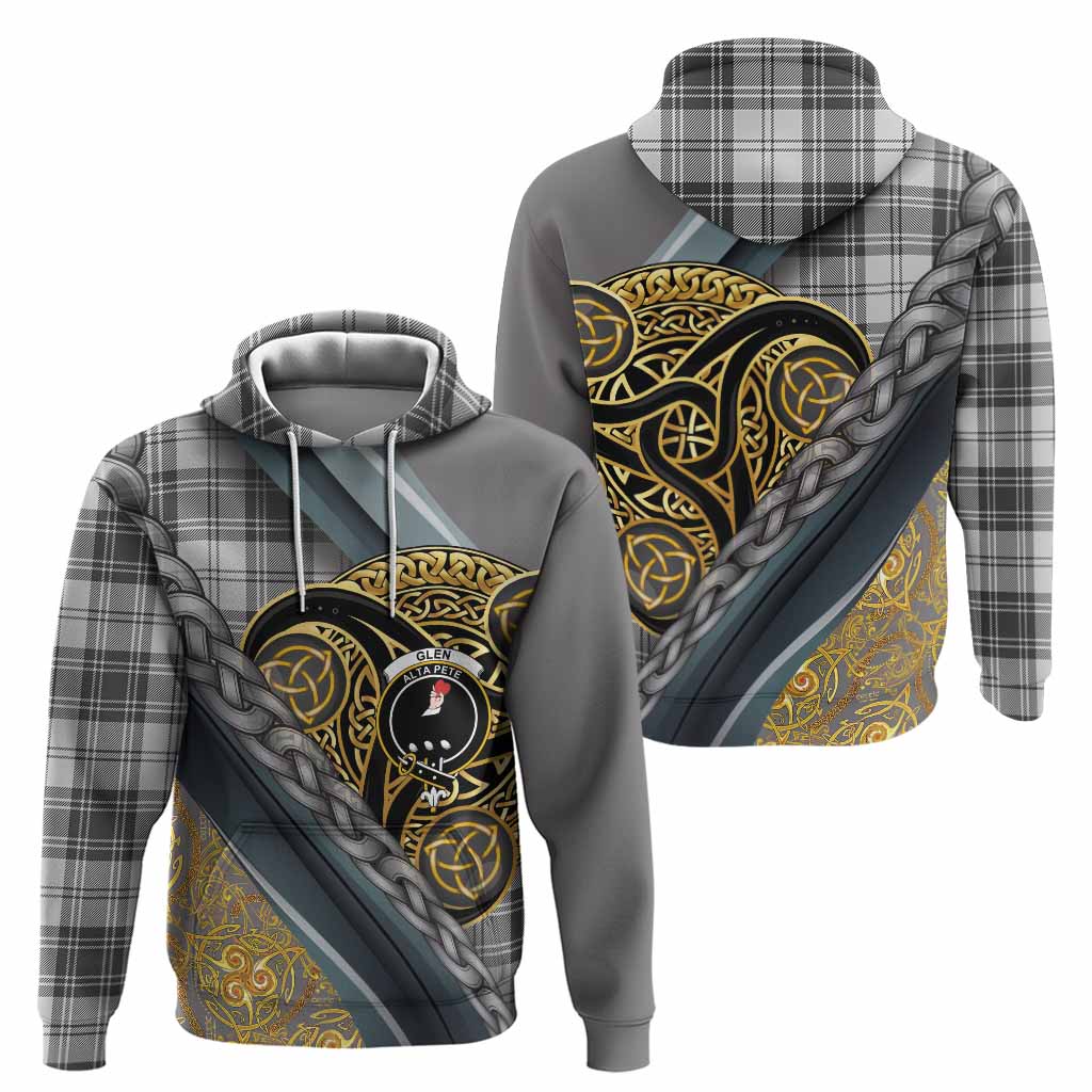 Glen Tartan Crest Hoodie Scottish Triskele Celtic