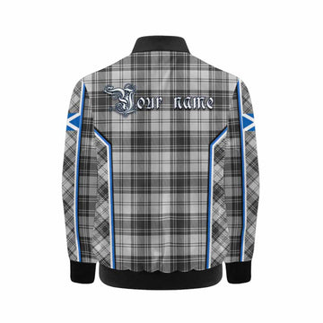 Glen Tartan Crest Kid Bomber Jacket Scotland Coat of Arm Flag Style - Tartan Vibes Clothing