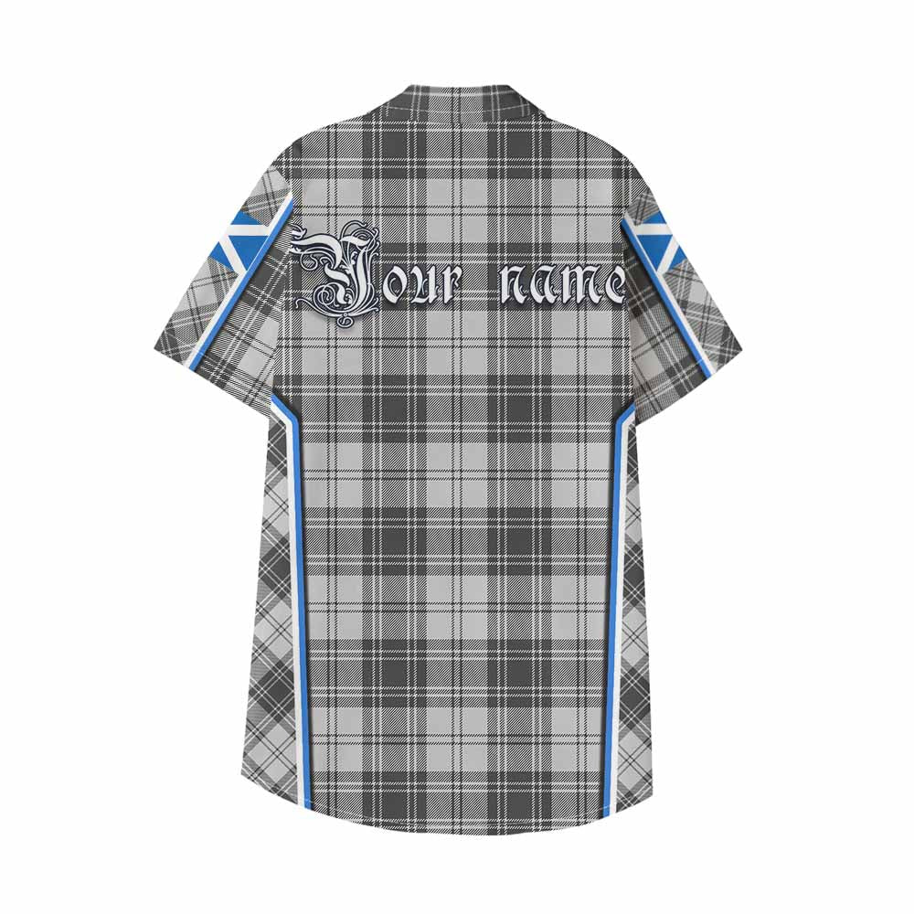 Glen Tartan Crest Kid Hawaiian Shirt Scotland Coat of Arm Flag Style - Tartan Vibes Clothing