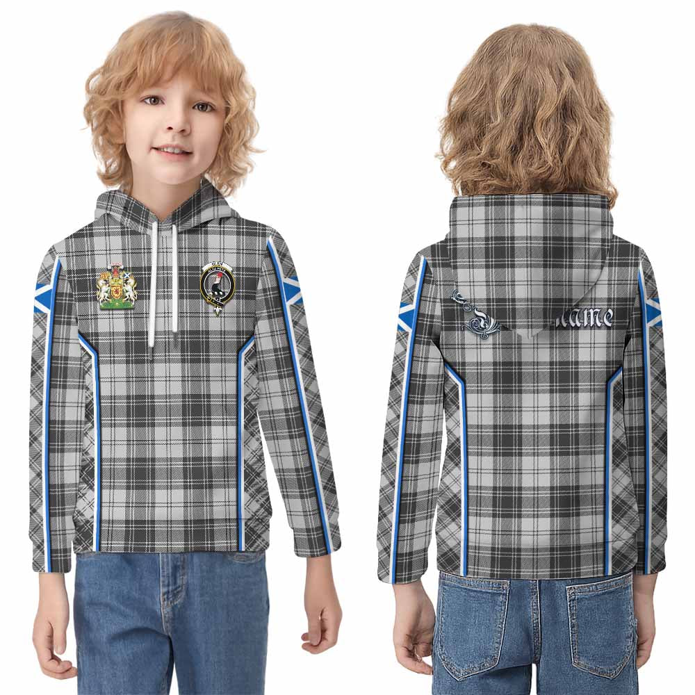 Glen Tartan Crest Kid Hoodie Scotland Coat of Arm Flag Style - Tartan Vibes Clothing