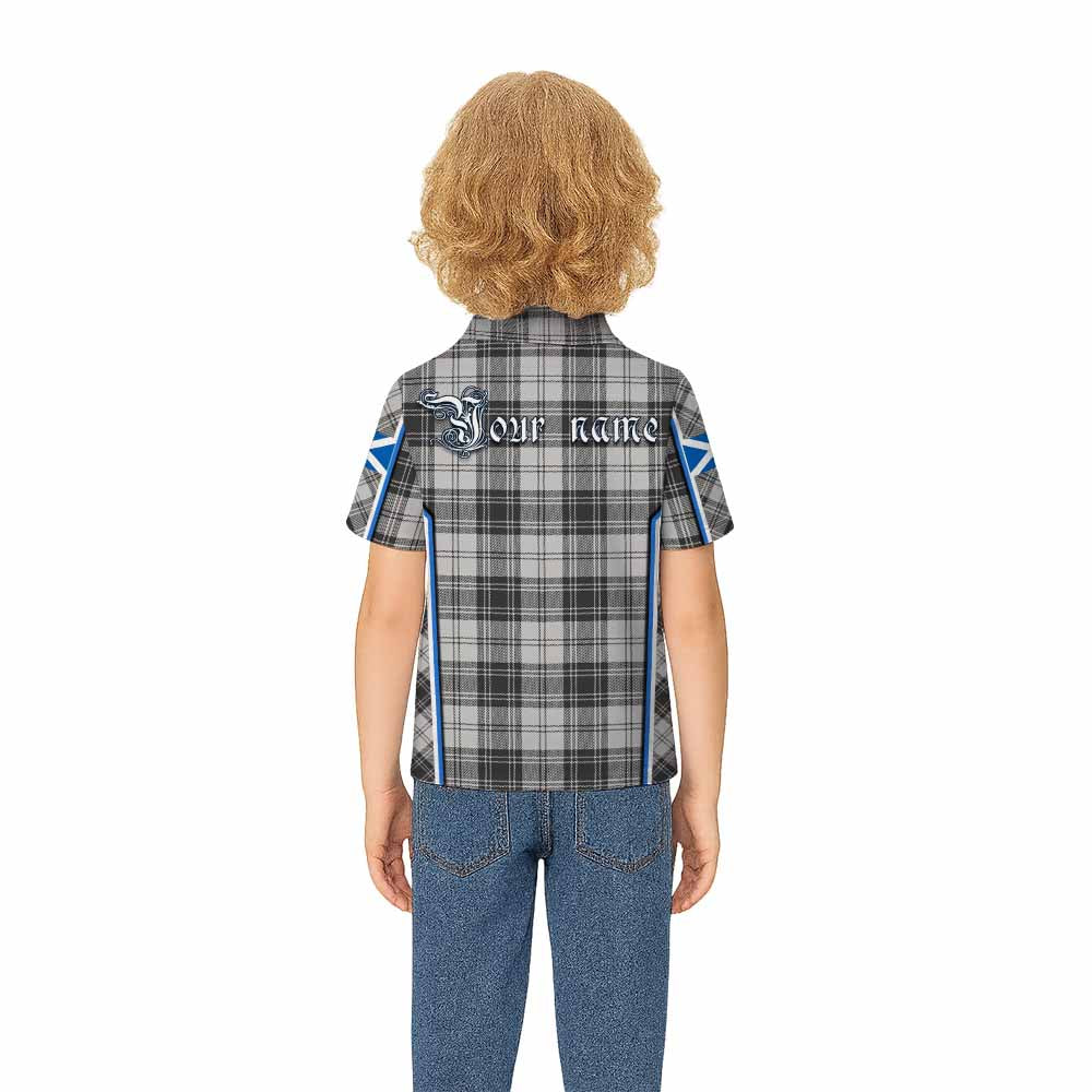 Glen Tartan Crest Kid Polo Shirt Scotland Coat of Arm Flag Style - Tartan Vibes Clothing