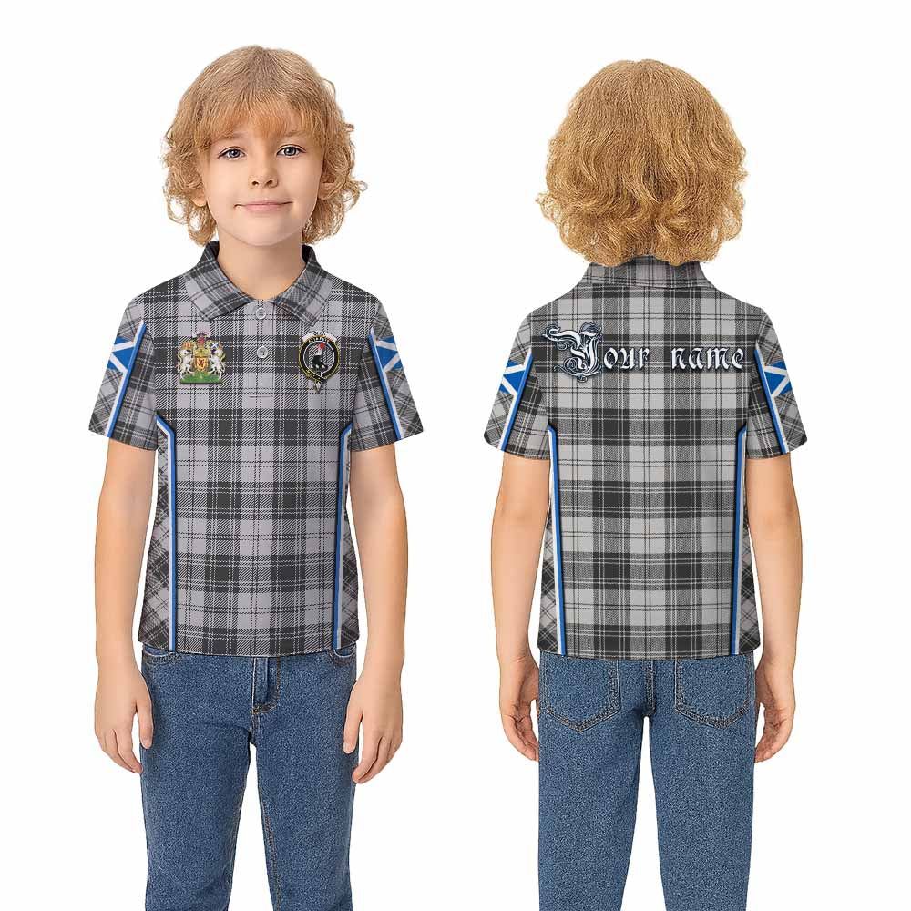 Glen Tartan Crest Kid Polo Shirt Scotland Coat of Arm Flag Style - Tartan Vibes Clothing