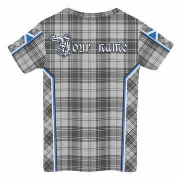 Glen Tartan Crest Kid T-shirt Scotland Coat of Arm Flag Style - Tartan Vibes Clothing