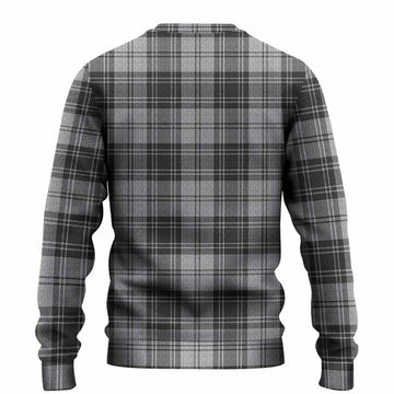 Glen Tartan Crest Knitted Sweater Ferocious Lion Style