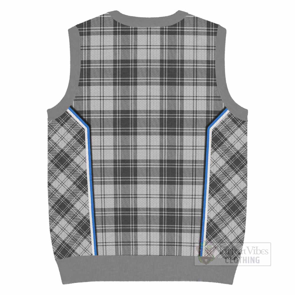 Glen Tartan Crest Knitted V-Neck Vest Scotland Coat of Arm Flag Style - Tartan Vibes Clothing