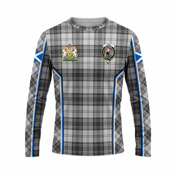 Glen Tartan Crest Long Sleeve T-Shirt Scotland Coat of Arm Flag Style - Tartan Vibes Clothing