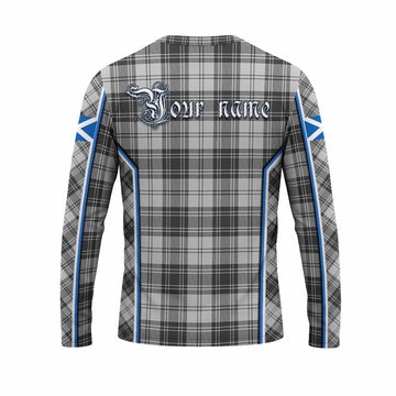Glen Tartan Crest Long Sleeve T-Shirt Scotland Coat of Arm Flag Style - Tartan Vibes Clothing