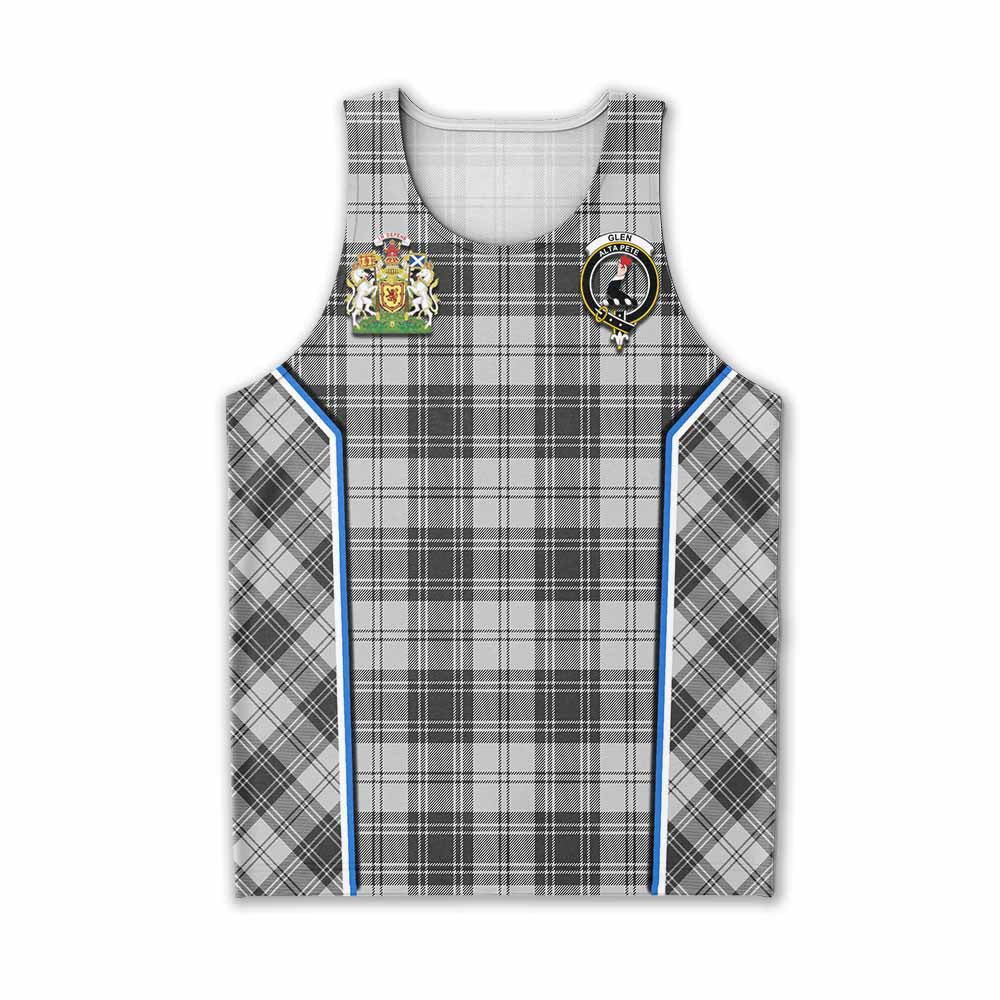 Glen Tartan Crest Men Tank Top Scotland Coat of Arm Flag Style - Tartan Vibes Clothing