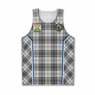 Glen Tartan Crest Men Tank Top Scotland Coat of Arm Flag Style