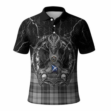 Glen Tartan Crest Polo Shirt Celtic Odin's Raven Legacy