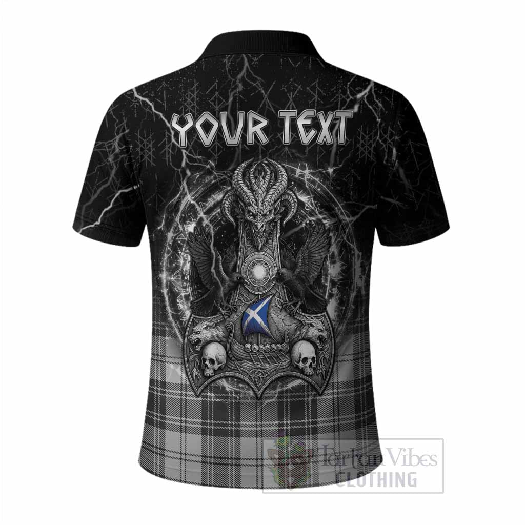 Glen Tartan Crest Polo Shirt Celtic Odin's Raven Legacy