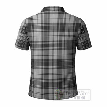 Glen Tartan Crest Polo Shirt Ferocious Lion Style