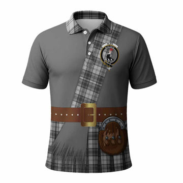 Glen Tartan Crest Polo Shirt Kilt Costume Style