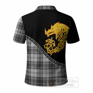 Glen Tartan Crest Polo Shirt Legendary Dragon Knot Half Style