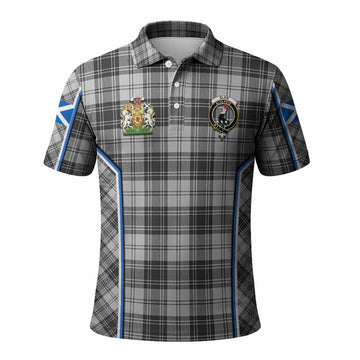 Glen Tartan Crest Polo Shirt Scotland Coat of Arm Flag Style - Tartan Vibes Clothing