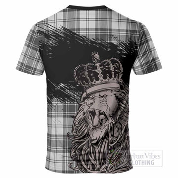 Glen Tartan Crest T-Shirt Crowned Lion Heritage Style