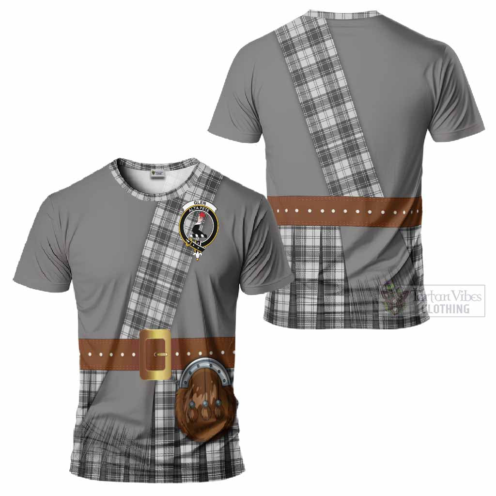 Glen Tartan Crest T-Shirt Kilt Costume Style