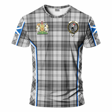 Glen Tartan Crest T-shirt Scotland Coat of Arm Flag Style - Tartan Vibes Clothing