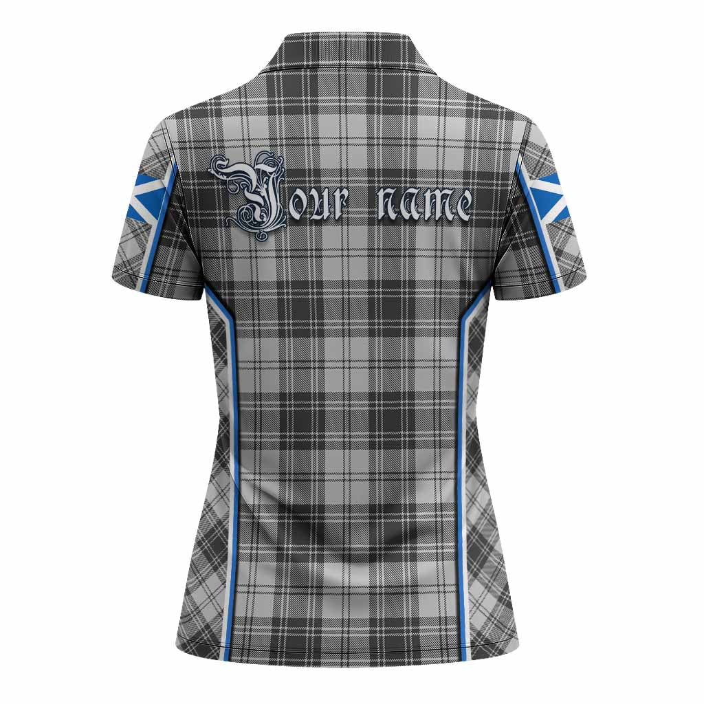 Glen Tartan Crest Women's Polo Shirt Scotland Coat of Arm Flag Style - Tartan Vibes Clothing