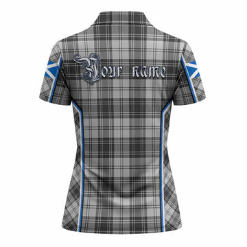Glen Tartan Crest Women's Polo Shirt Scotland Coat of Arm Flag Style