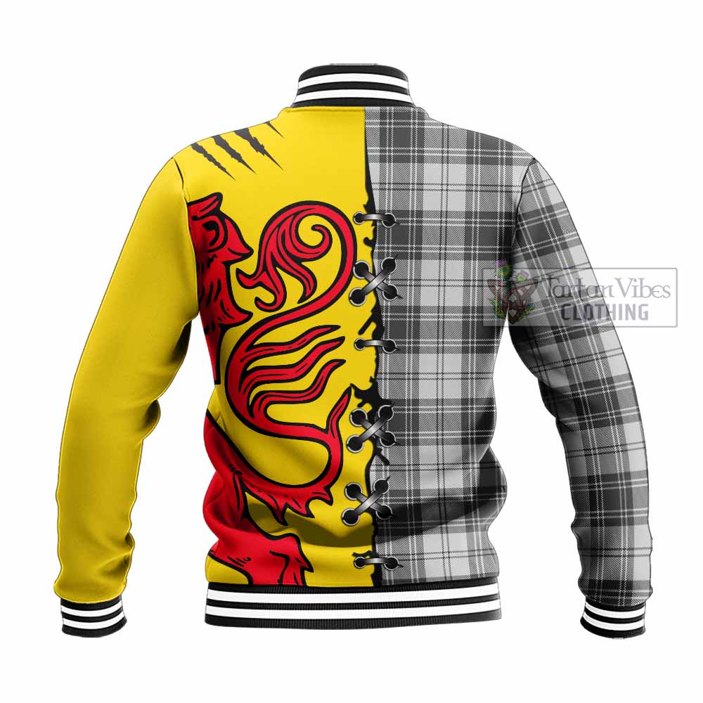 Glen Tartan Family Crest Baseball Jacket Lion Rampant Honor - Tartan Vibes Clothing
