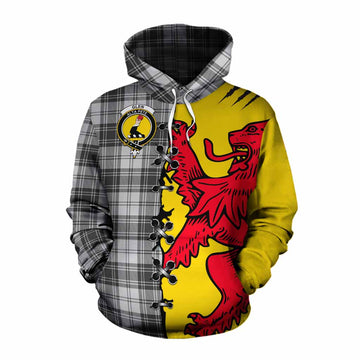 Glen Tartan Family Crest Cotton Hoodie Lion Rampant Honor
