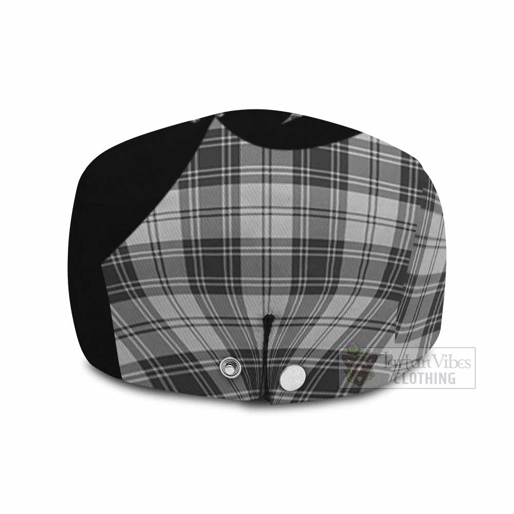 Glen Tartan Family Crest Flat Cap, Jeff Cap Scotland Thistle Floral