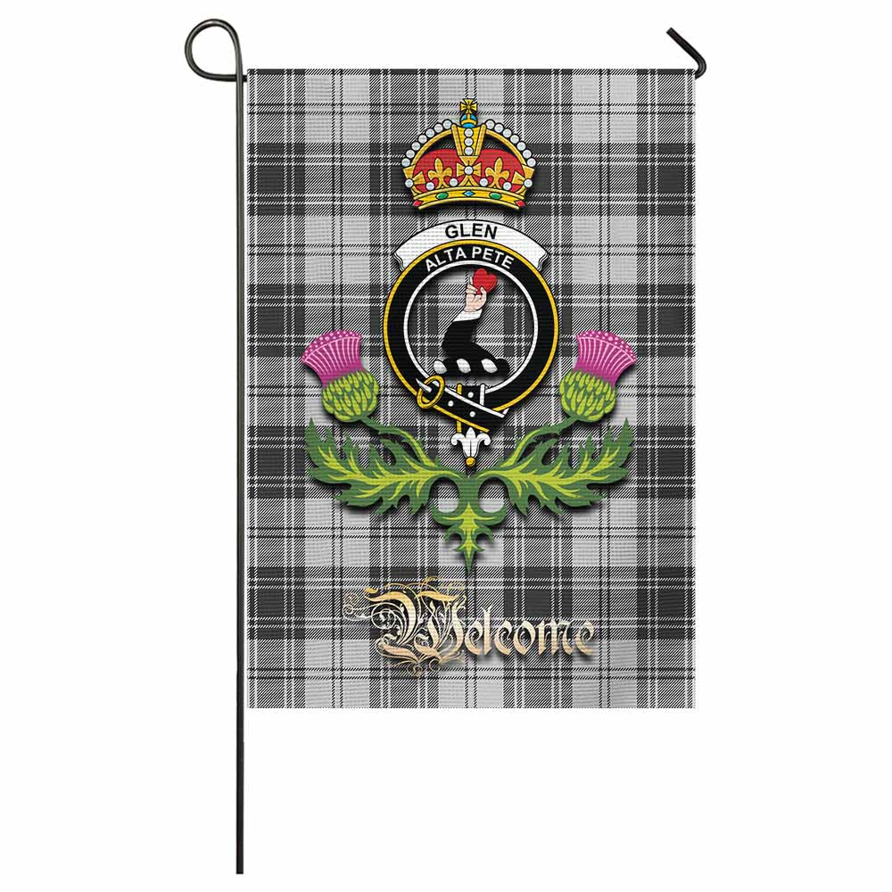 Glen Tartan Family Crest Garden Flag Royal Thistle Welcome Style - Tartan Vibes Clothing