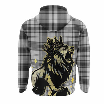 Glen Tartan Family Crest Hoodie Crowned Lion Roaring