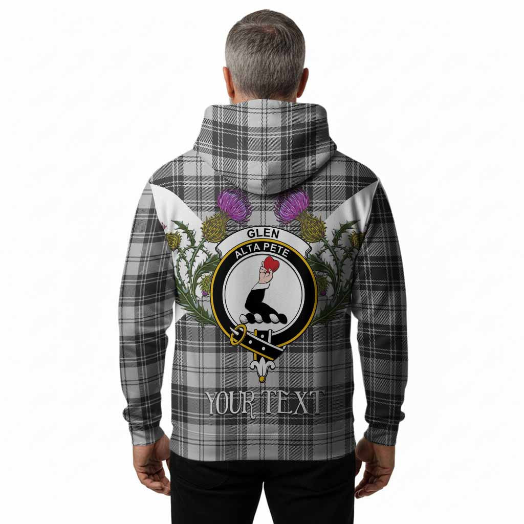 Glen Tartan Family Crest Hoodie Scottish Burns Night Thistle Floral