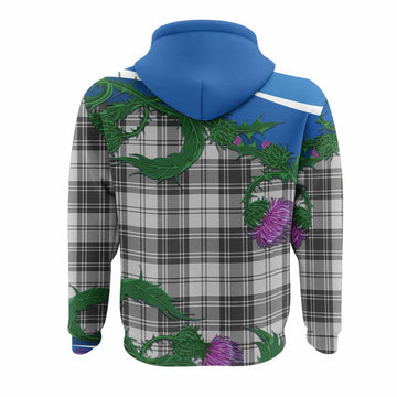 Glen Tartan Family Crest Hoodie Thistle in Minimalism