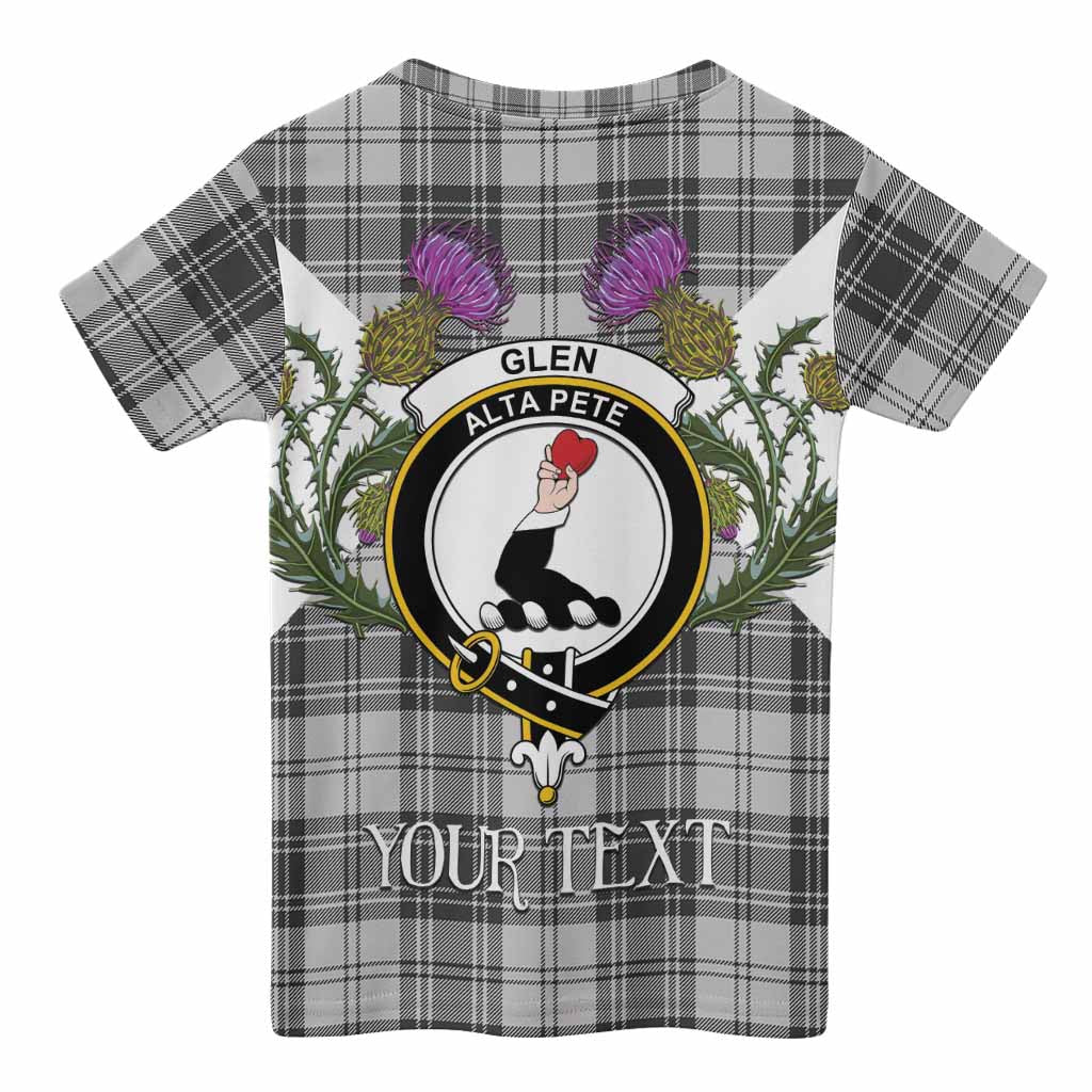 Glen Tartan Family Crest Kid T-shirt Scottish Burns Night Thistle Floral