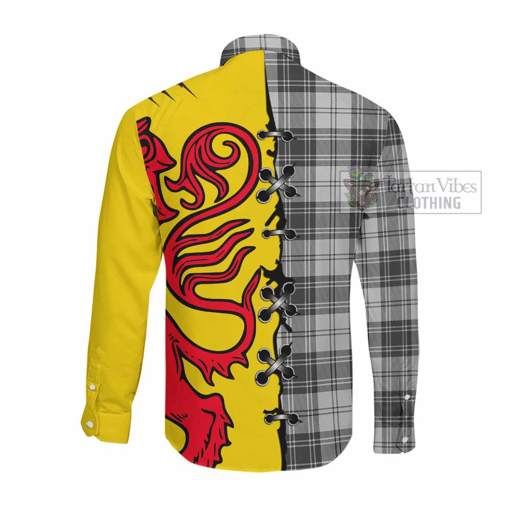 Glen Tartan Family Crest Long Sleeve Button Shirts Lion Rampant Honor - Tartan Vibes Clothing