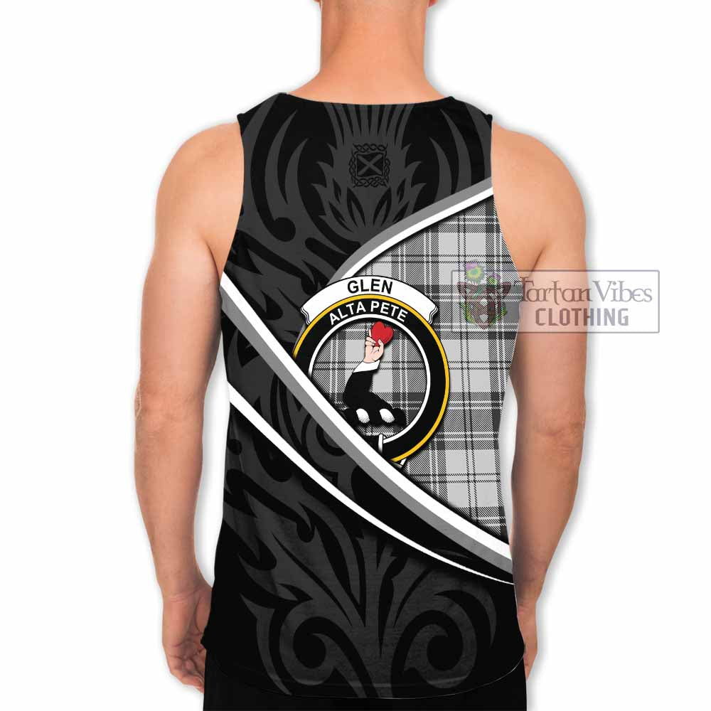 Glen Tartan Family Crest Men Tank Top Celtic Scottish Thistle Floral - Tartan Vibes Clothing