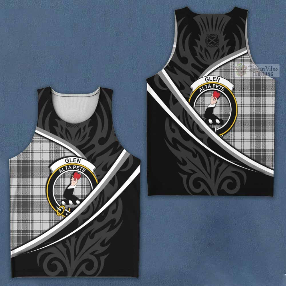 Glen Tartan Family Crest Men Tank Top Celtic Scottish Thistle Floral - Tartan Vibes Clothing