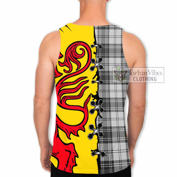 Glen Tartan Family Crest Men Tank Top Lion Rampant Honor
