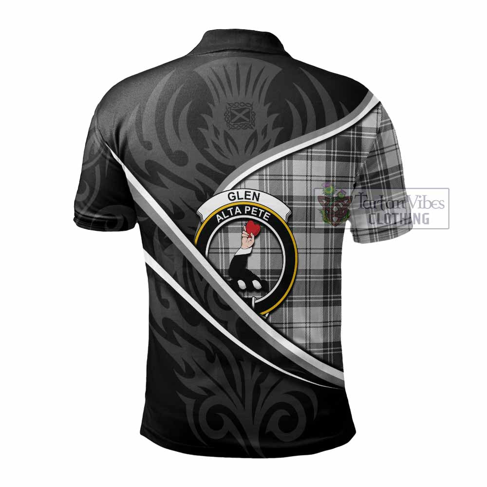 Glen Tartan Family Crest Polo Shirt Celtic Scottish Thistle Floral - Tartan Vibes Clothing