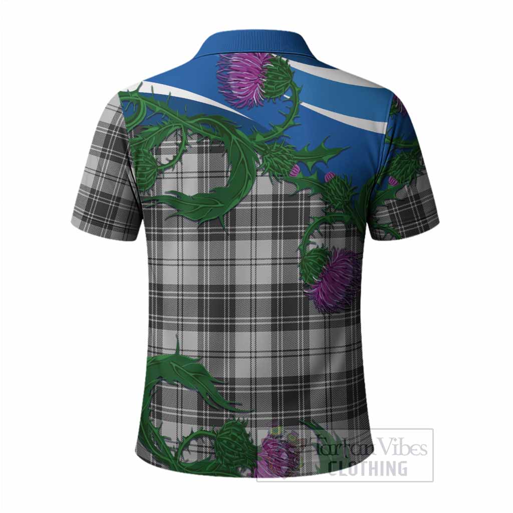 Glen Tartan Family Crest Polo Shirt Thistle in Minimalism