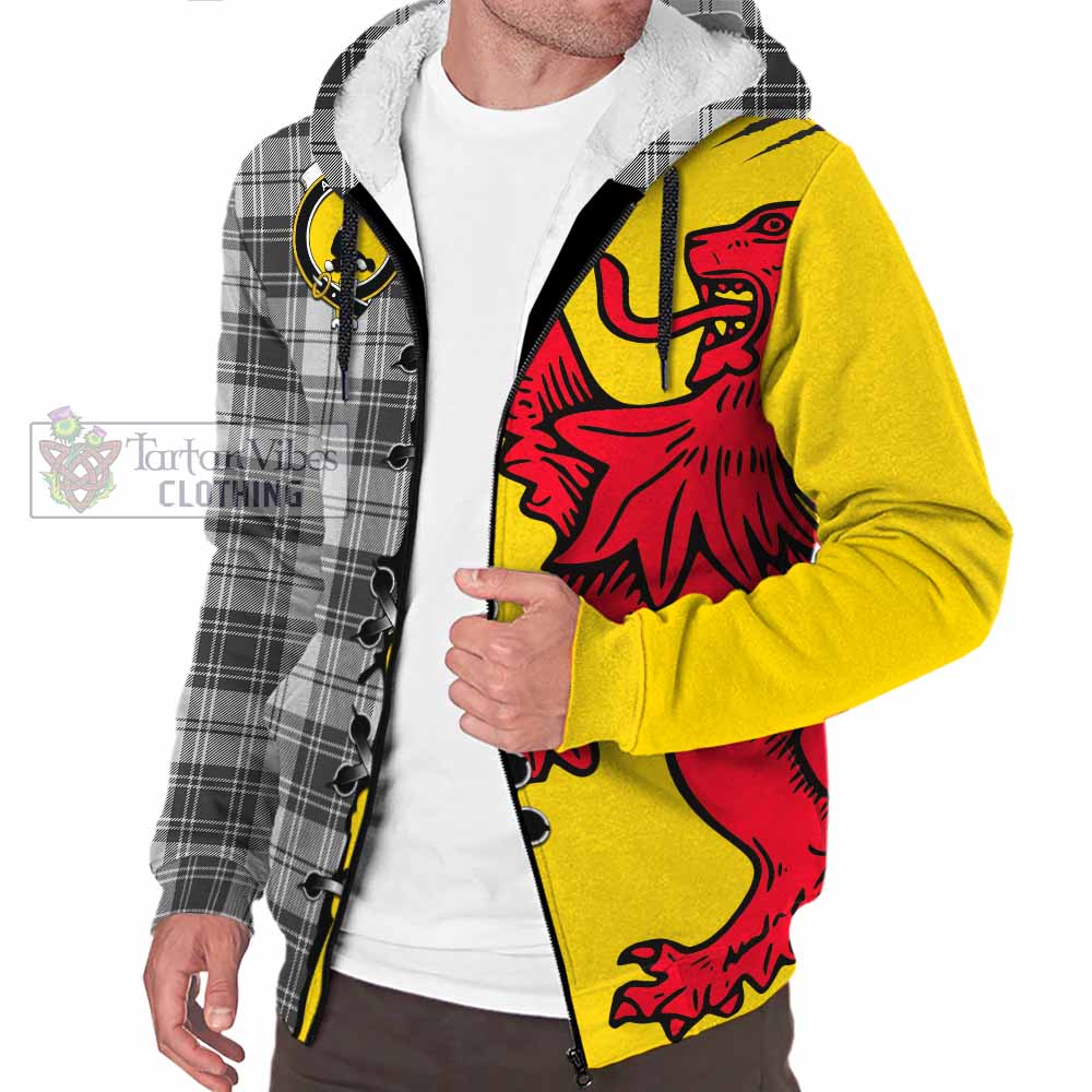 Glen Tartan Family Crest Sherpa Hoodie Lion Rampant Honor - Tartan Vibes Clothing