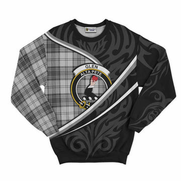 Glen Tartan Family Crest Sweatshirt Celtic Scottish Thistle Floral