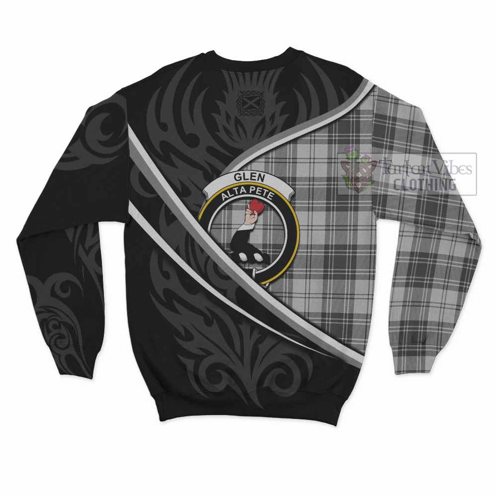 Glen Tartan Family Crest Sweatshirt Celtic Scottish Thistle Floral - Tartan Vibes Clothing