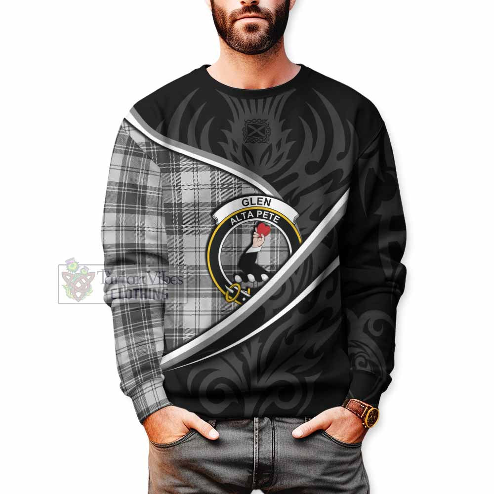 Glen Tartan Family Crest Sweatshirt Celtic Scottish Thistle Floral - Tartan Vibes Clothing