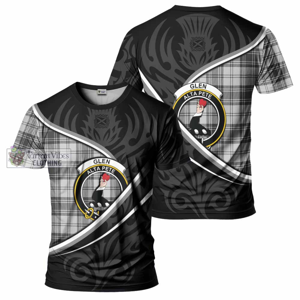 Glen Tartan Family Crest T-shirt Celtic Scottish Thistle Floral - Tartan Vibes Clothing