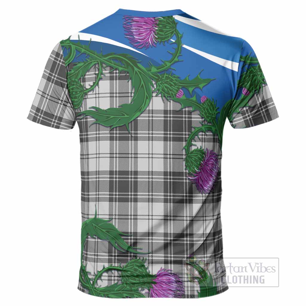 Glen Tartan Family Crest T-Shirt Thistle in Minimalism